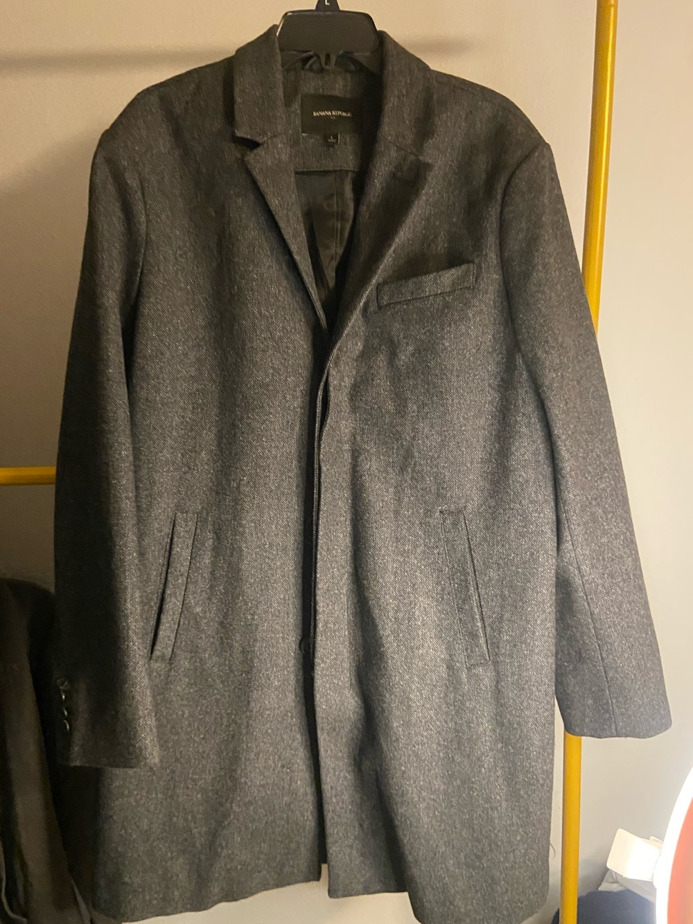Banana Republic Charcoal Gray Pea Coat